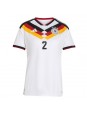 Německo Antonio Rudiger #2 Domácí Dres pro Dámské MS 2026 Krátký Rukáv